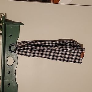 WildBird Black and White Checkered Infinity Scarf